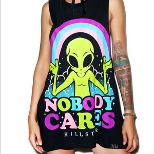 Kill Star Nobody Cares Muscle Tank